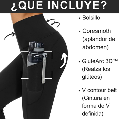Leggings levanta cola con cintura perfecta y bolsillo